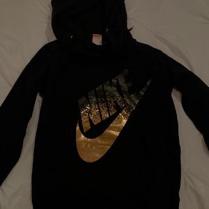 Nike hoodie mock neck